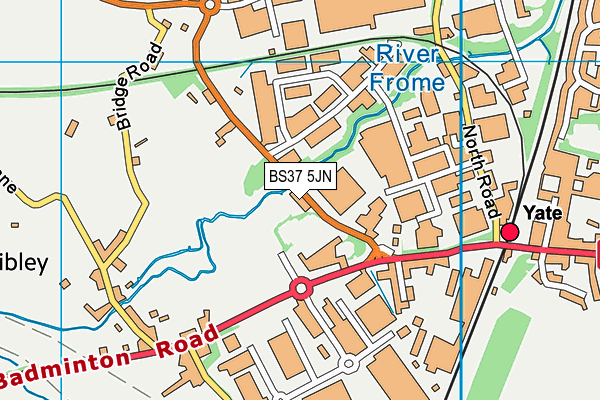 BS37 5JN map - OS VectorMap District (Ordnance Survey) BS37 5JN map - OS VectorMap District (Ordnance Survey)