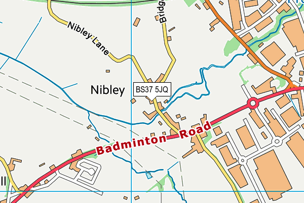 BS37 5JQ map - OS VectorMap District (Ordnance Survey) BS37 5JQ map - OS VectorMap District (Ordnance Survey)