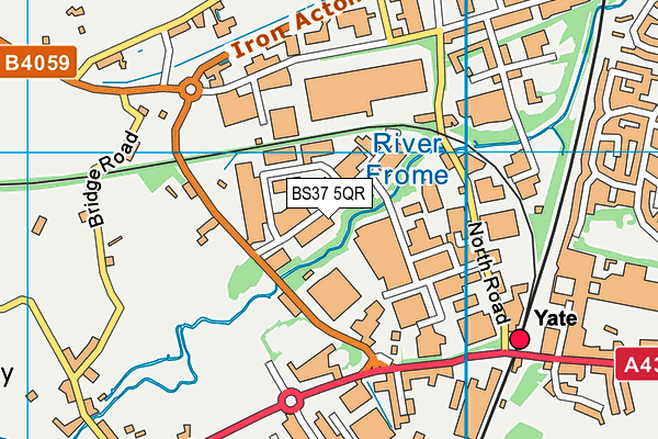 BS37 5QR map - OS VectorMap District (Ordnance Survey)