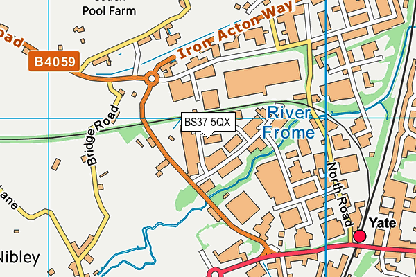 BS37 5QX map - OS VectorMap District (Ordnance Survey)
