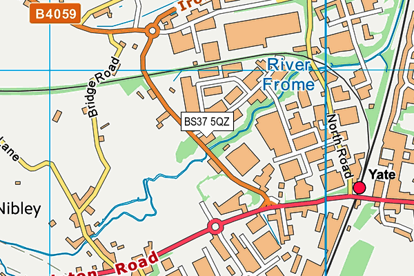 BS37 5QZ map - OS VectorMap District (Ordnance Survey)