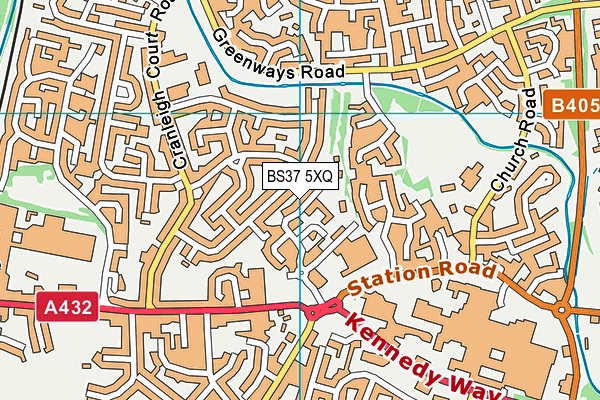 BS37 5XQ map - OS VectorMap District (Ordnance Survey) BS37 5XQ map - OS VectorMap District (Ordnance Survey)