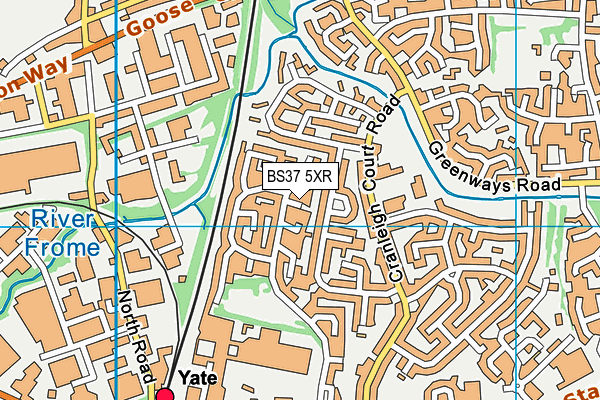 BS37 5XR map - OS VectorMap District (Ordnance Survey) BS37 5XR map - OS VectorMap District (Ordnance Survey)