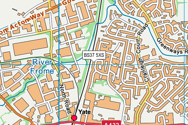 BS37 5XS map - OS VectorMap District (Ordnance Survey) BS37 5XS map - OS VectorMap District (Ordnance Survey)