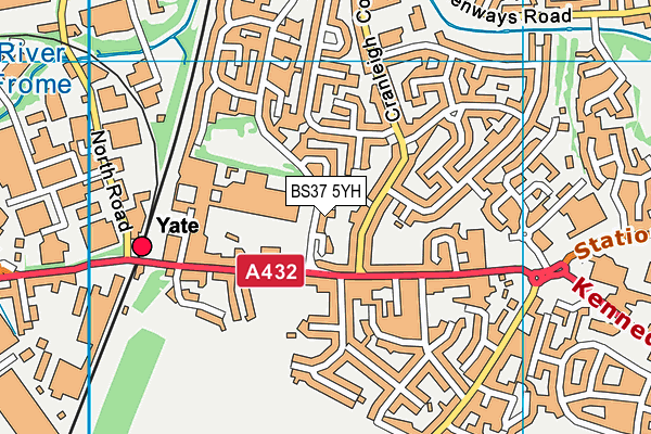 BS37 5YH map - OS VectorMap District (Ordnance Survey) BS37 5YH map - OS VectorMap District (Ordnance Survey)