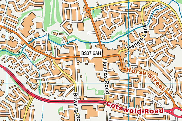 BS37 6AH map - OS VectorMap District (Ordnance Survey) BS37 6AH map - OS VectorMap District (Ordnance Survey)