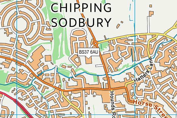 BS37 6AU map - OS VectorMap District (Ordnance Survey) BS37 6AU map - OS VectorMap District (Ordnance Survey)