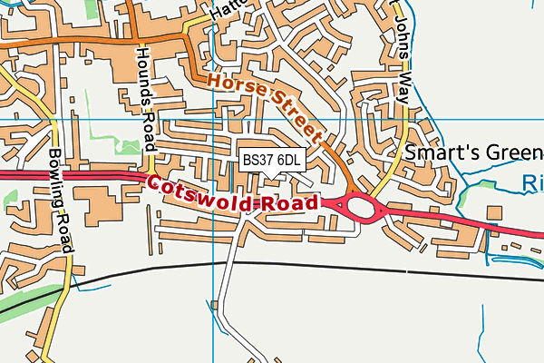 BS37 6DL map - OS VectorMap District (Ordnance Survey) BS37 6DL map - OS VectorMap District (Ordnance Survey)