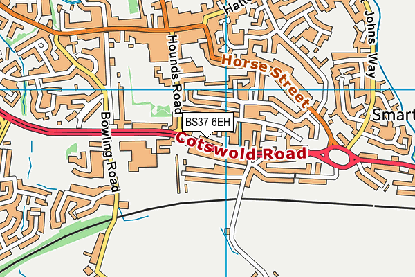 BS37 6EH map - OS VectorMap District (Ordnance Survey) BS37 6EH map - OS VectorMap District (Ordnance Survey)
