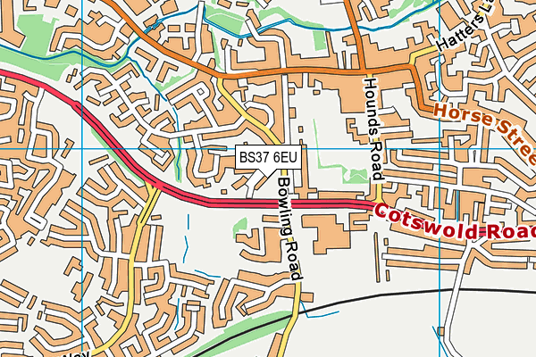 BS37 6EU map - OS VectorMap District (Ordnance Survey) BS37 6EU map - OS VectorMap District (Ordnance Survey)