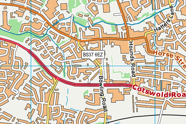 BS37 6EZ map - OS VectorMap District (Ordnance Survey) BS37 6EZ map - OS VectorMap District (Ordnance Survey)