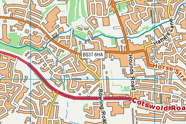 BS37 6HA map - OS VectorMap District (Ordnance Survey) BS37 6HA map - OS VectorMap District (Ordnance Survey)