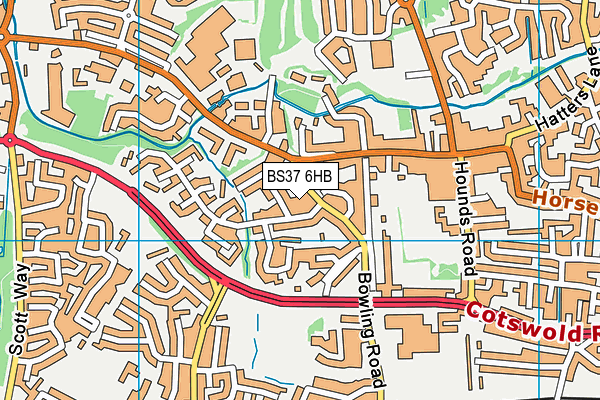 BS37 6HB map - OS VectorMap District (Ordnance Survey) BS37 6HB map - OS VectorMap District (Ordnance Survey)