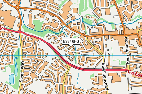 BS37 6HG map - OS VectorMap District (Ordnance Survey) BS37 6HG map - OS VectorMap District (Ordnance Survey)