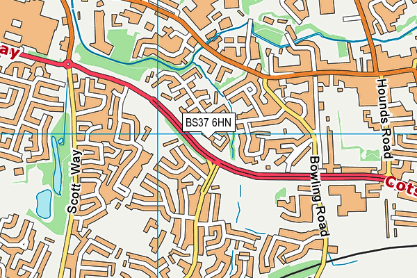 BS37 6HN map - OS VectorMap District (Ordnance Survey) BS37 6HN map - OS VectorMap District (Ordnance Survey)