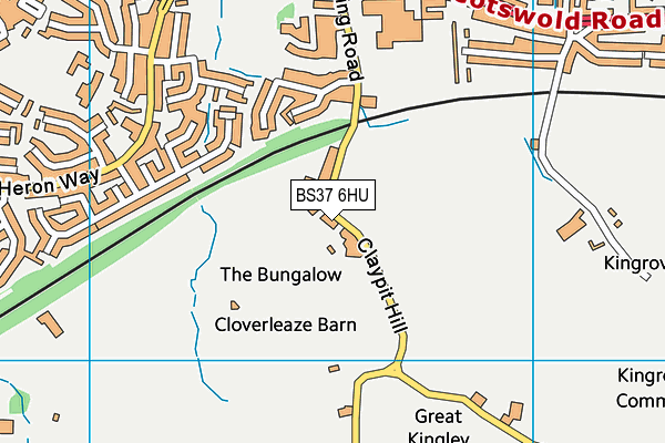 BS37 6HU map - OS VectorMap District (Ordnance Survey) BS37 6HU map - OS VectorMap District (Ordnance Survey)