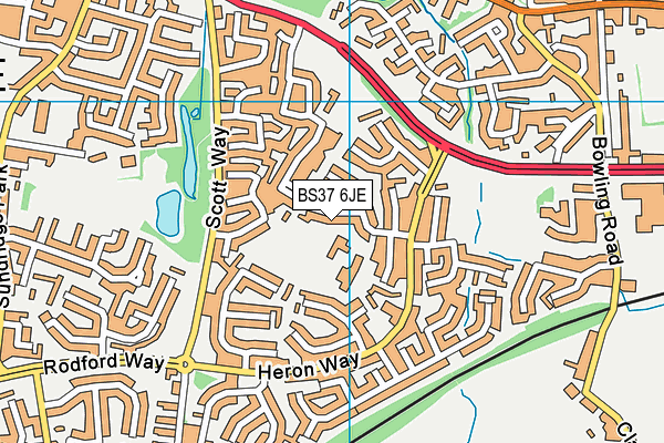 BS37 6JE map - OS VectorMap District (Ordnance Survey) BS37 6JE map - OS VectorMap District (Ordnance Survey)