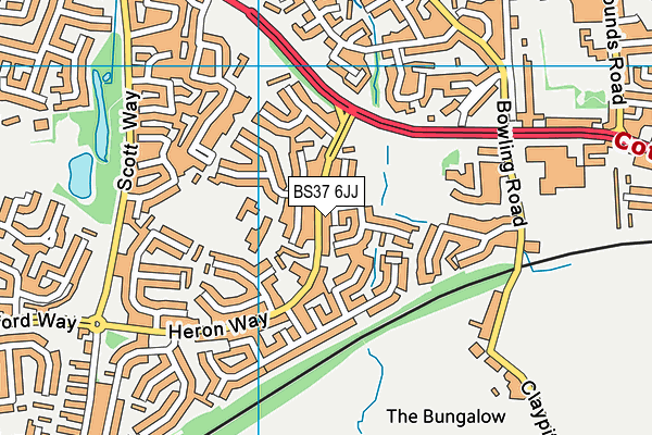 BS37 6JJ map - OS VectorMap District (Ordnance Survey) BS37 6JJ map - OS VectorMap District (Ordnance Survey)