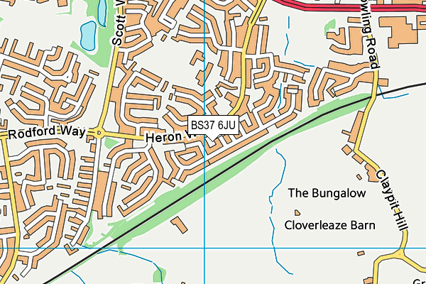 BS37 6JU map - OS VectorMap District (Ordnance Survey) BS37 6JU map - OS VectorMap District (Ordnance Survey)