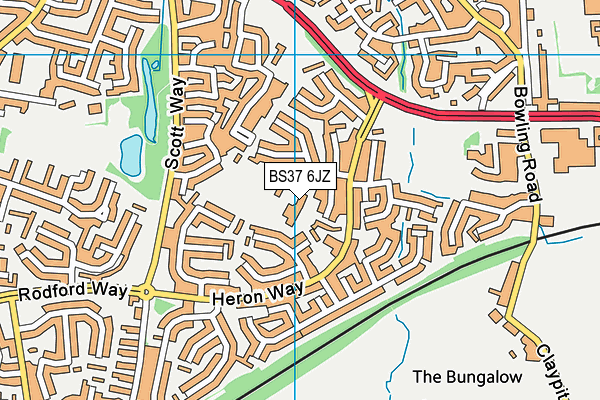 BS37 6JZ map - OS VectorMap District (Ordnance Survey) BS37 6JZ map - OS VectorMap District (Ordnance Survey)