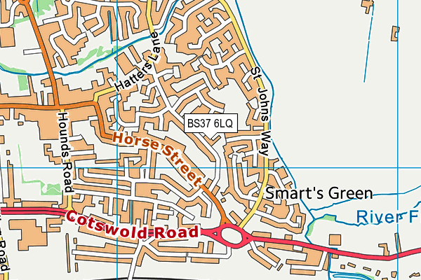 BS37 6LQ map - OS VectorMap District (Ordnance Survey) BS37 6LQ map - OS VectorMap District (Ordnance Survey)