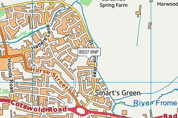 BS37 6NP map - OS VectorMap District (Ordnance Survey)