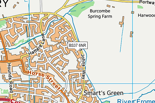 BS37 6NR map - OS VectorMap District (Ordnance Survey) BS37 6NR map - OS VectorMap District (Ordnance Survey)