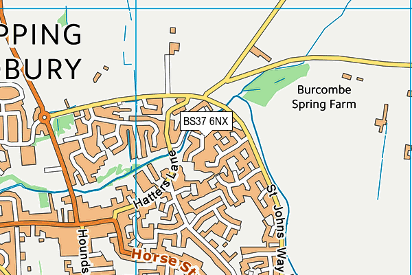 BS37 6NX map - OS VectorMap District (Ordnance Survey) BS37 6NX map - OS VectorMap District (Ordnance Survey)
