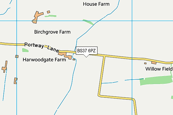 BS37 6PZ map - OS VectorMap District (Ordnance Survey) BS37 6PZ map - OS VectorMap District (Ordnance Survey)
