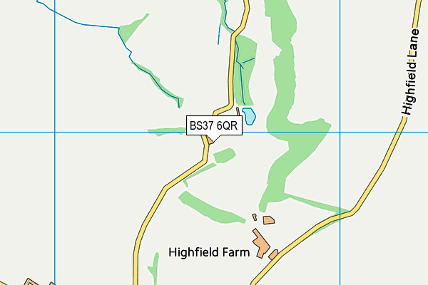 BS37 6QR map - OS VectorMap District (Ordnance Survey) BS37 6QR map - OS VectorMap District (Ordnance Survey)