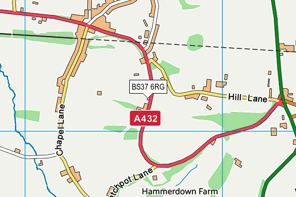 BS37 6RG map - OS VectorMap District (Ordnance Survey) BS37 6RG map - OS VectorMap District (Ordnance Survey)