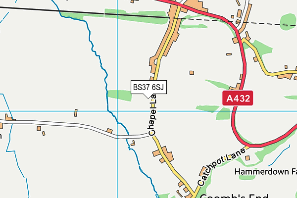 BS37 6SJ map - OS VectorMap District (Ordnance Survey) BS37 6SJ map - OS VectorMap District (Ordnance Survey)