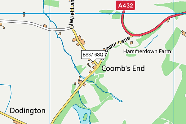 BS37 6SQ map - OS VectorMap District (Ordnance Survey) BS37 6SQ map - OS VectorMap District (Ordnance Survey)