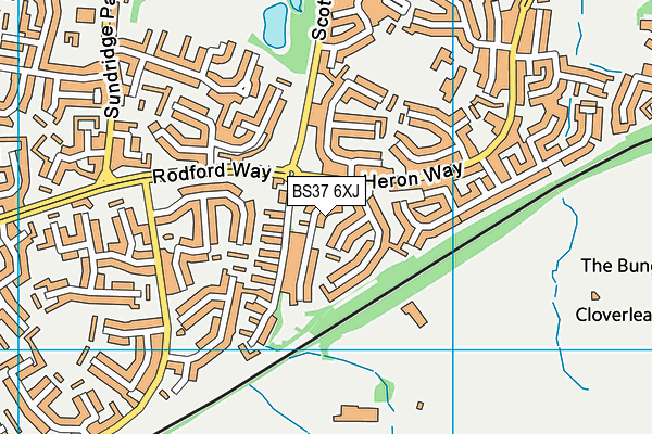BS37 6XJ map - OS VectorMap District (Ordnance Survey) BS37 6XJ map - OS VectorMap District (Ordnance Survey)