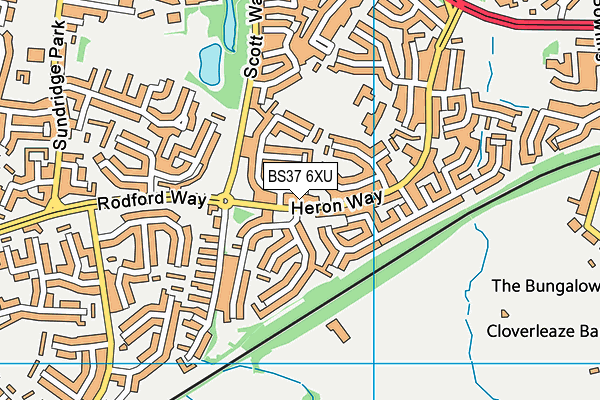 BS37 6XU map - OS VectorMap District (Ordnance Survey) BS37 6XU map - OS VectorMap District (Ordnance Survey)
