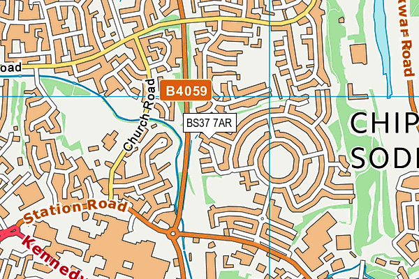 BS37 7AR map - OS VectorMap District (Ordnance Survey) BS37 7AR map - OS VectorMap District (Ordnance Survey)