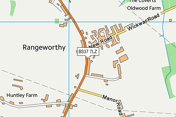 BS37 7LZ map - OS VectorMap District (Ordnance Survey) BS37 7LZ map - OS VectorMap District (Ordnance Survey)