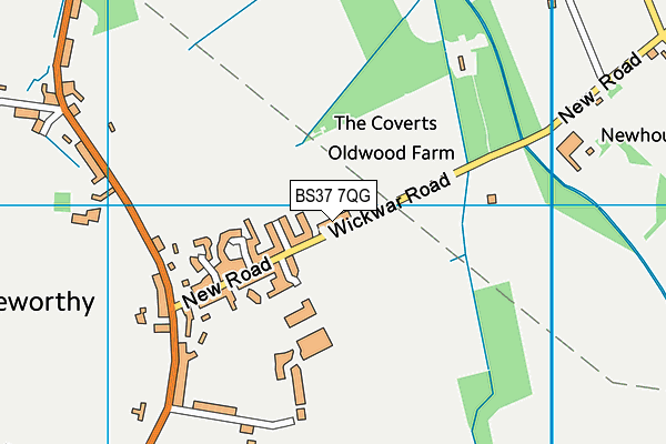 BS37 7QG map - OS VectorMap District (Ordnance Survey)