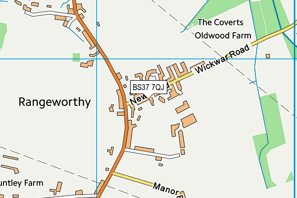 BS37 7QJ map - OS VectorMap District (Ordnance Survey) BS37 7QJ map - OS VectorMap District (Ordnance Survey)
