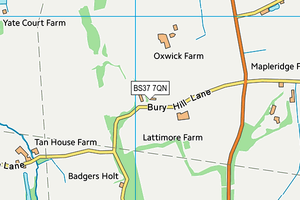 BS37 7QN map - OS VectorMap District (Ordnance Survey) BS37 7QN map - OS VectorMap District (Ordnance Survey)