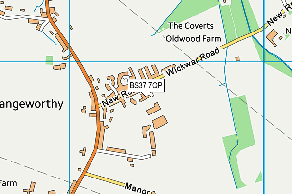 BS37 7QP map - OS VectorMap District (Ordnance Survey)