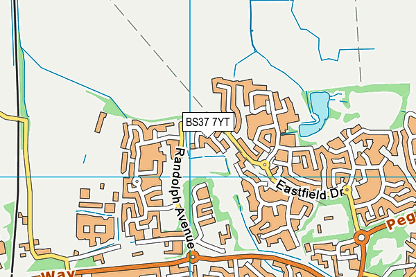 BS37 7YT map - OS VectorMap District (Ordnance Survey) BS37 7YT map - OS VectorMap District (Ordnance Survey)
