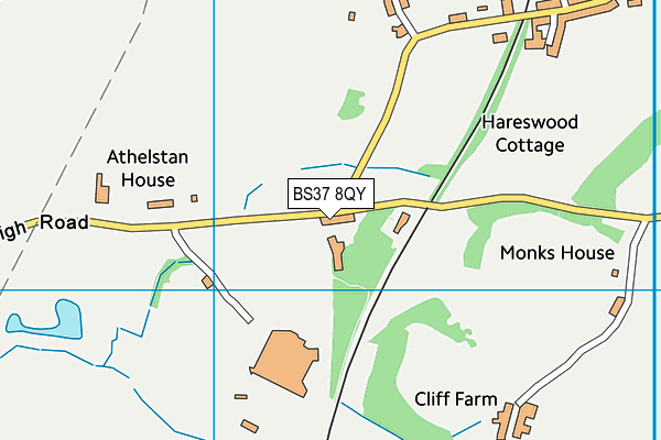BS37 8QY map - OS VectorMap District (Ordnance Survey) BS37 8QY map - OS VectorMap District (Ordnance Survey)