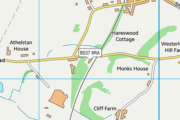BS37 8RA map - OS VectorMap District (Ordnance Survey) BS37 8RA map - OS VectorMap District (Ordnance Survey)