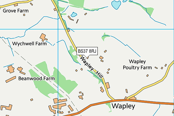 BS37 8RJ map - OS VectorMap District (Ordnance Survey) BS37 8RJ map - OS VectorMap District (Ordnance Survey)