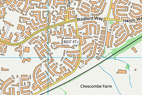 BS37 8TJ map - OS VectorMap District (Ordnance Survey) BS37 8TJ map - OS VectorMap District (Ordnance Survey)