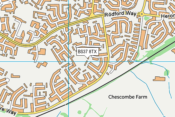BS37 8TX map - OS VectorMap District (Ordnance Survey) BS37 8TX map - OS VectorMap District (Ordnance Survey)