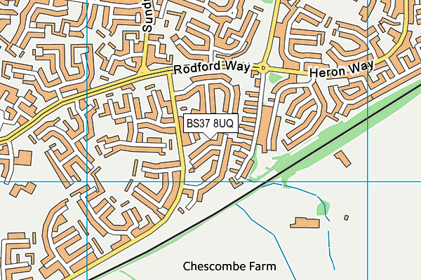 BS37 8UQ map - OS VectorMap District (Ordnance Survey) BS37 8UQ map - OS VectorMap District (Ordnance Survey)