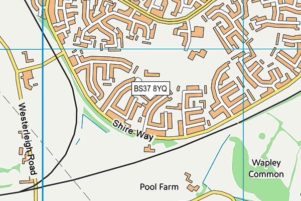 BS37 8YQ map - OS VectorMap District (Ordnance Survey) BS37 8YQ map - OS VectorMap District (Ordnance Survey)