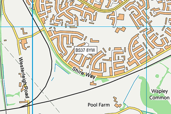 BS37 8YW map - OS VectorMap District (Ordnance Survey) BS37 8YW map - OS VectorMap District (Ordnance Survey)